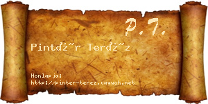 Pintér Teréz névjegykártya
